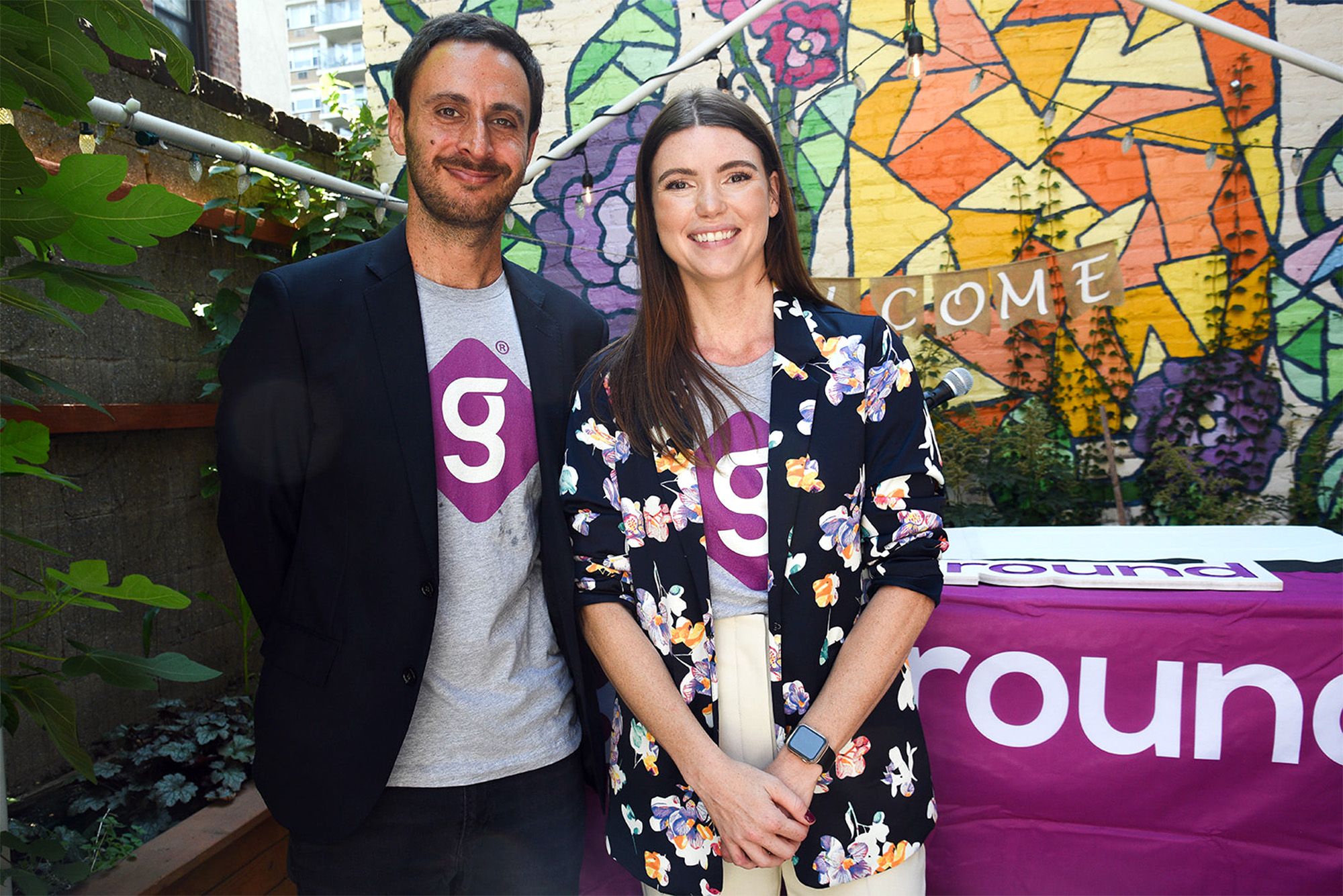 From left: Luke Entelis, Getaround Policy Manager, and Adrienne Moretz, Manager of Government Partnerships at Getaround.