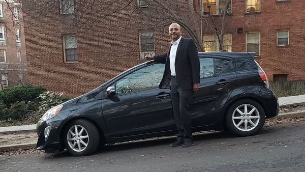 Brown and his Nissan Versa