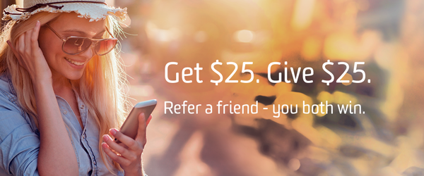 Drive for free. Give $25, Get $25.